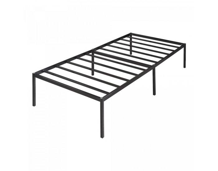 Метално легло Vårdö 90x200 см черно []