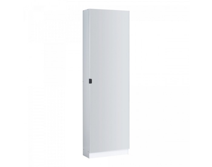 Шкаф за обувки Meura 160x48x20см огледален бял []