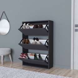 Шкаф за обувки Aurskog 110x73,5x24см антрацит [] - Pantofare