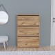 Шкаф за обувки Aurskog 110x73.5x24см дъб []