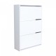 Шкаф за обувки Aurskog 110x73.5x24cm бял []