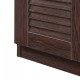 Шкаф за обувки Løten с пейка 120x36x97 см Венге []