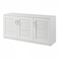 Шкаф за обувки Løten 125x36x62 см Бял [] - Pantofare