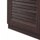 Шкаф за обувки Løten 125x36x62 см Венге []