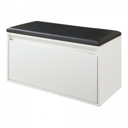 Пейка Degerfors 80x39x45 см бяло/черно [] - Pantofare