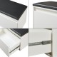 Пейка Degerfors 80x39x45 см бяло/черно []