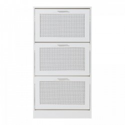 Поставка за обувки Vesilahti 115x60x24 см Бяла [] - Pantofare