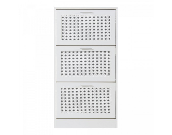 Поставка за обувки Vesilahti 115x60x24 см Бяла []