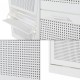 Поставка за обувки Vesilahti 115x60x24 см Бяла []