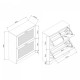 Поставка за обувки Vesilahti 80x60x24 см Бяла []