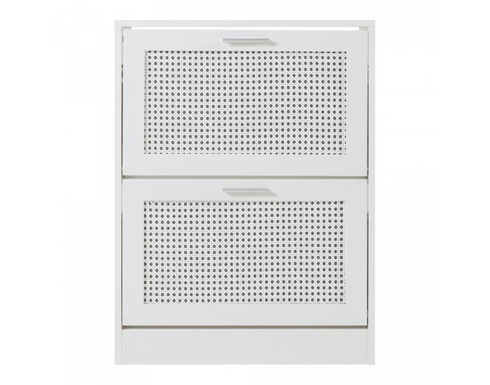 Поставка за обувки Vesilahti 80x60x24 см Бяла []
