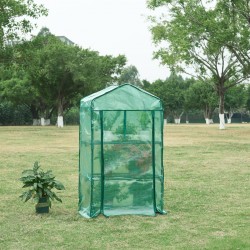 Оранжерия Chaam с 3 рафта 125x69x49cm Green [] - Grădină