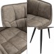 Комплект трапезарни столове от 2 Birmingham Taupe []
