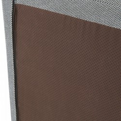 Стол за под Koskyvn 75x90x100 см текстилно сиво [] - Fotolii
