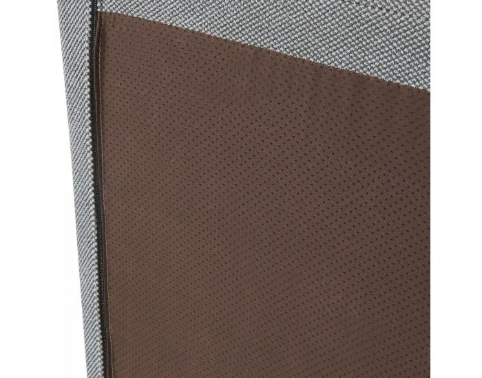 Стол за под Koskyvn 75x90x100 см текстилно сиво []