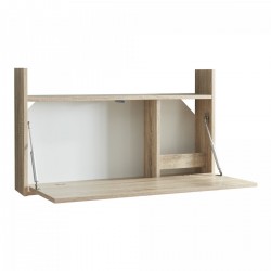 Сгъваемо бюро Rautalampi 83x48x14,5 см бяло/изглед дъб [] - Birouri