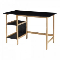Бюро Dønna 120x60x75cm черно/дърво [] - Sonata G