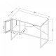 Бюро Sund Steel 75x100x50 см сиво []
