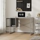 Бюро Sund Steel 75x100x50 см сиво []