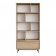 Библиотека Fajaarire 176x84x30 cm вид дъб []