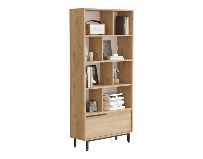 Библиотека Fajaarire 176x84x30 cm вид дъб []