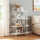 Етажерка за книги Øvre 108x80x30 см 4 рафта бяла []