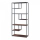 Етажерка за книги Østre 180x83x34 см Черен/Визия на орех []