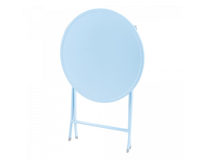 Сгъваема маса Sande стомана 71xØ62 cm небесно синьо []