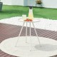 Външна помощна маса Fosen 55 x Ø 42 cm бяла []
