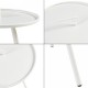 Външна помощна маса Fosen 55 x Ø 42 cm бяла []