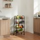 Tromsø количка с 4 нива 83x44x26cm Черна []