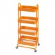 Pyhäntä кухненска количка с 4 нива Orange []