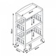 Количка за сервиране Huddinge 80x53x30 см бамбук []