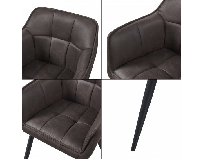 Трапезен стол Birmingham Dark Brown []