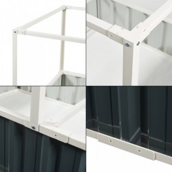 Повдигнато легло с мрежа Alblasserdam 174x90x88 см антрацит [] - Grădină