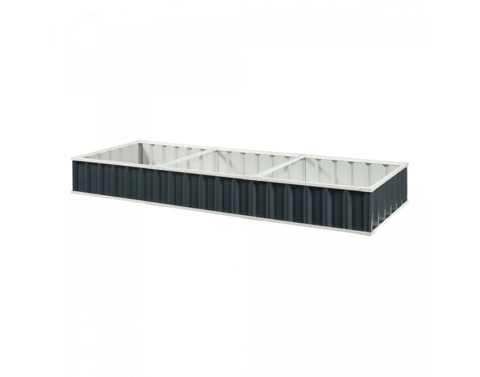 Повдигнато легло Albrandswaard 258x90x30 см антрацит []