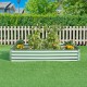 Леха за засаждане Celano 180x90x30 см стомана сребро []