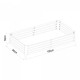 Леха за засаждане Celano 180x90x30 см стомана сребро []