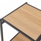 Сгъваема етажерка Telemark 81x68x38 см черен/изглед дъб []