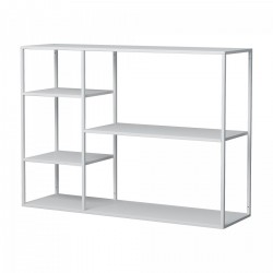 Стоящ рафт Isojoki 120x35x87,5 см метален бял мат [] - Sonata G