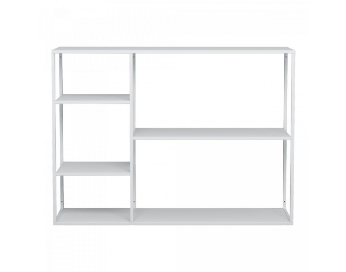 Стоящ рафт Isojoki 120x35x87,5 см метален бял мат []