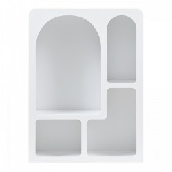 Стоящ рафт Vågå 80x60x24 cm бял [] - Sonata G