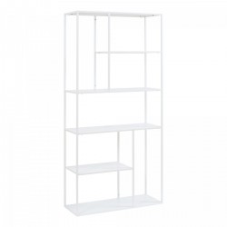 Стоящ рафт Vehmaa 90x30x188 см бял [] - Sonata G