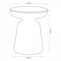 Помощна маса Posio 44xØ40 cm Green [] - Măsuțe de living