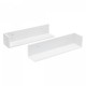 Стенен рафт Elverum 75 x 16,5 x 16,5 cm, комплект от 2 бр., бял