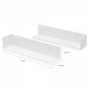 Стенен рафт Elverum 75 x 16,5 x 16,5 cm, комплект от 2 бр., бял