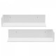 Стенен рафт Elverum 75 x 16,5 x 16,5 cm, комплект от 2 бр., бял