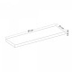 Стенен рафт Bredebro 3,6 x 80 x 23 cm до прибл. 15 кг регенерирана дървесина []