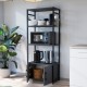 Кухненски рафт Arhuni 139x56x30 см антрацит []