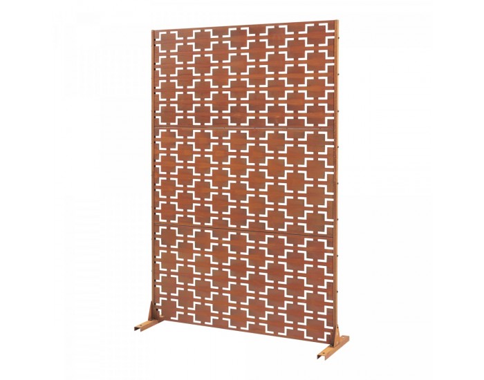 Преградна стена Basciano Corten стомана 180x120 см ръжда []